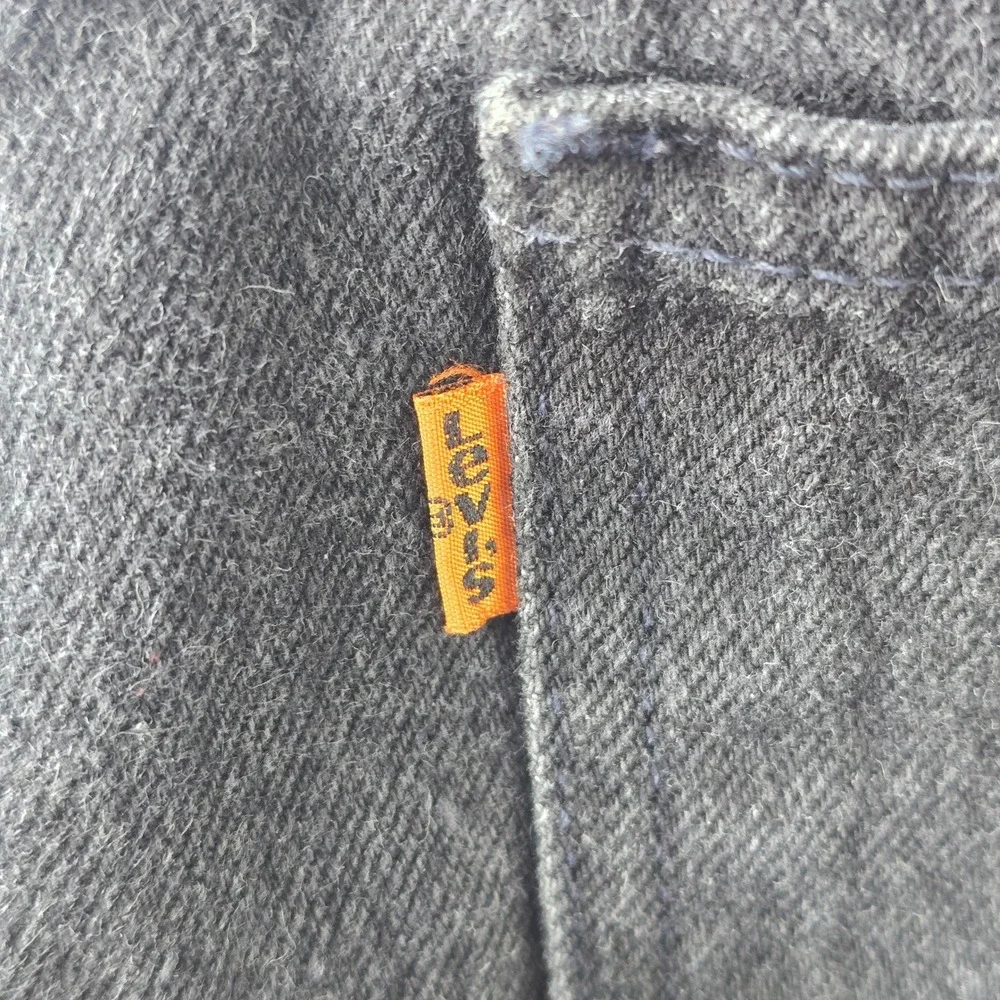 Vintage Levis 550 Relaxed‎ Fit Tapered Leg Orange Tab Black Jeans 32x32 11/1996